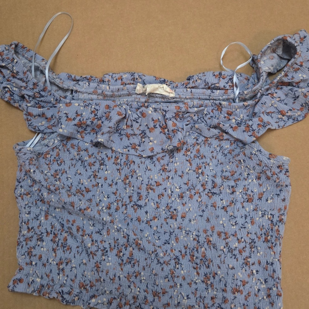 Floral Hippie Rose Crop Top and Skirt Set